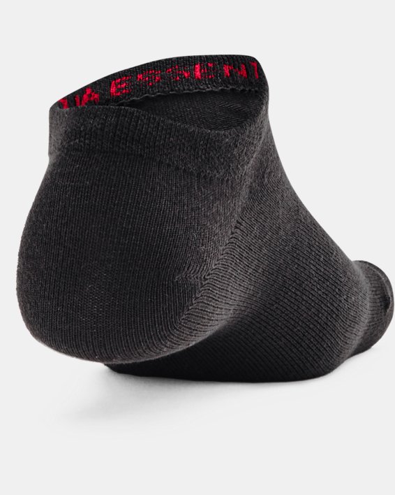 Men's UA Essentials No Show Socks - 6-Pack, Black, pdpMainDesktop image number 2